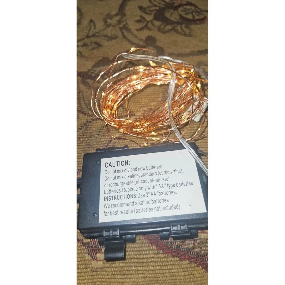 Hampton Bay LED Copper String Light 16 ft Indoor Outdoor Decoration